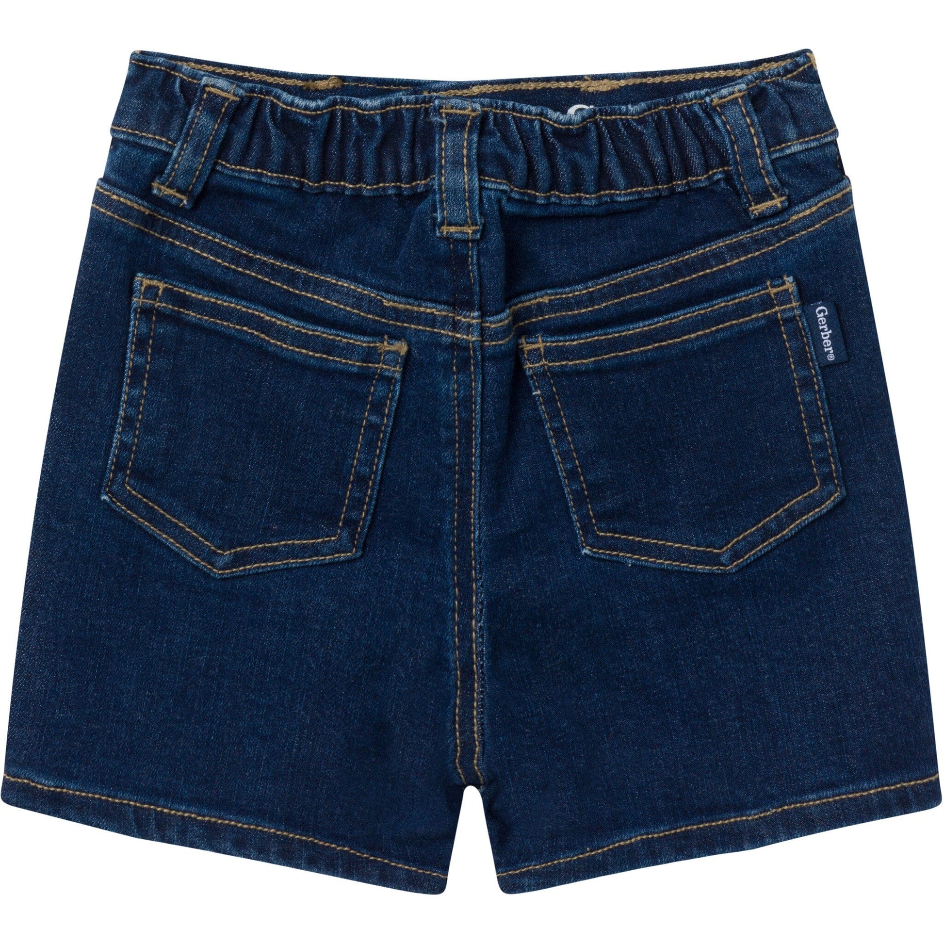 Infant & Toddler Neutral Dark Wash Denim Shorts Pants & Bottoms Gerber® 