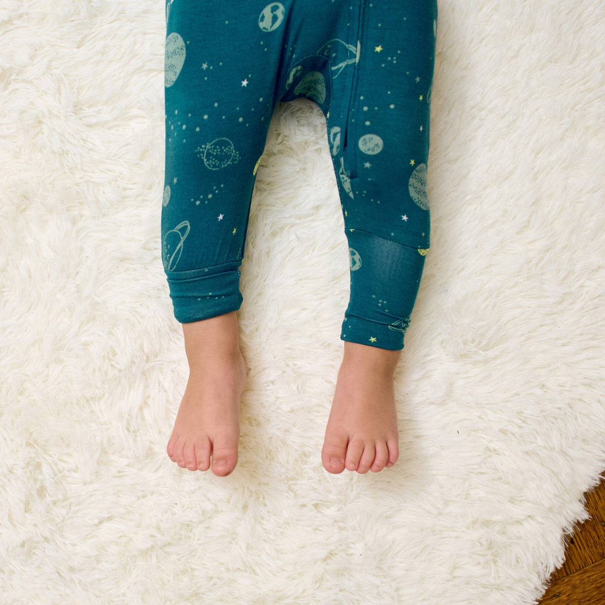 Baby & Toddler Boys Blue Space Snug Fit Footless Pajamas sleepwear Gerber® 