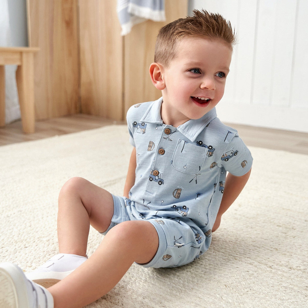 Baby Boys Golf Polo Romper