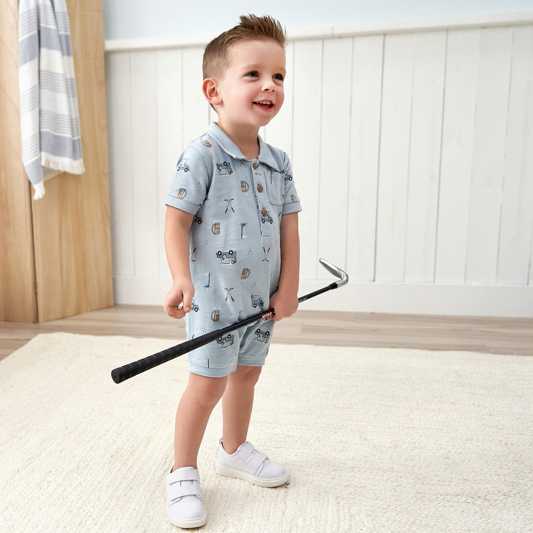 Baby Boys Golf Polo Romper
