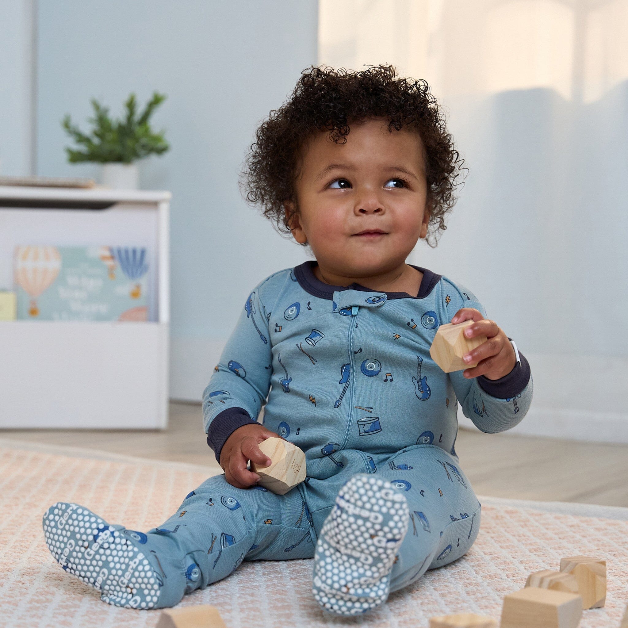 4-Pack Baby & Toddler Boys Music Snug Fit Footed Pajamas sleepwear Gerber® 