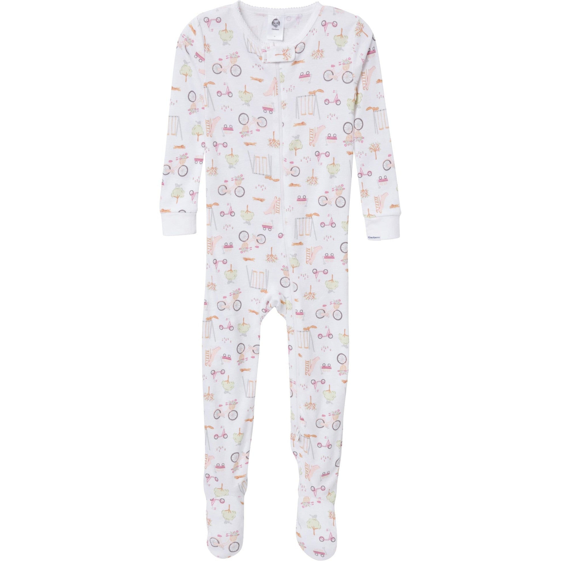 4-Pack Baby & Toddler Girls Dogs Snug Fit Footed Pajamas sleepwear Gerber® 