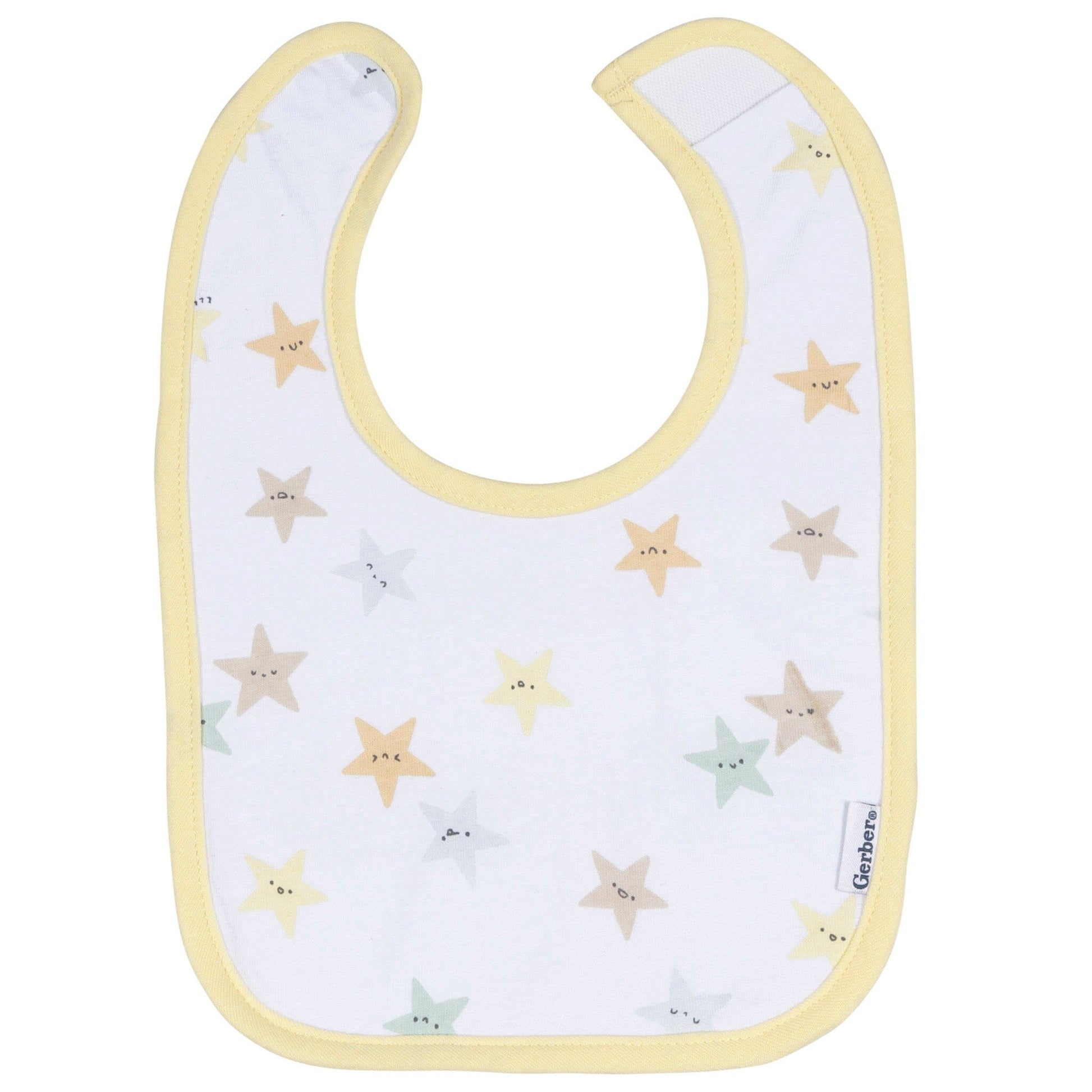 2-Pack Baby Neutral Starry Smiles Dribbler Bibs Bibs & Burp Cloths Gerber® 