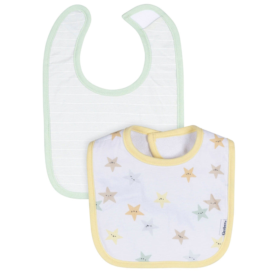 2-Pack Baby Neutral Starry Smiles Dribbler Bibs – Gerber Childrenswear
