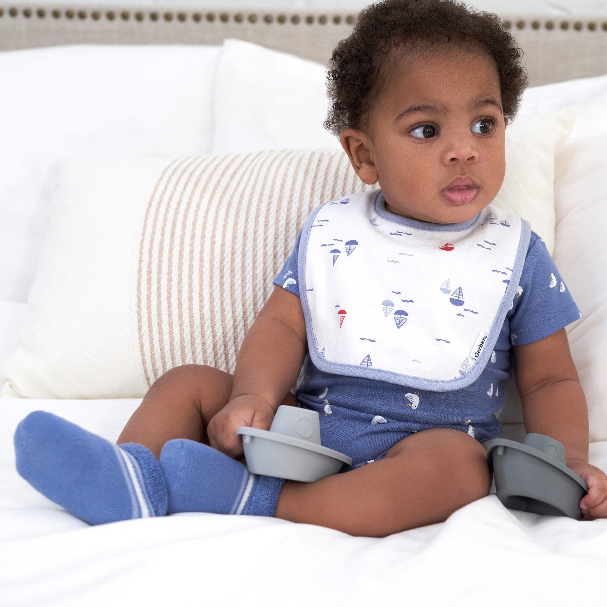 2-Pack Baby Boys Little Lighthouse Terry Socks socks Gerber® 