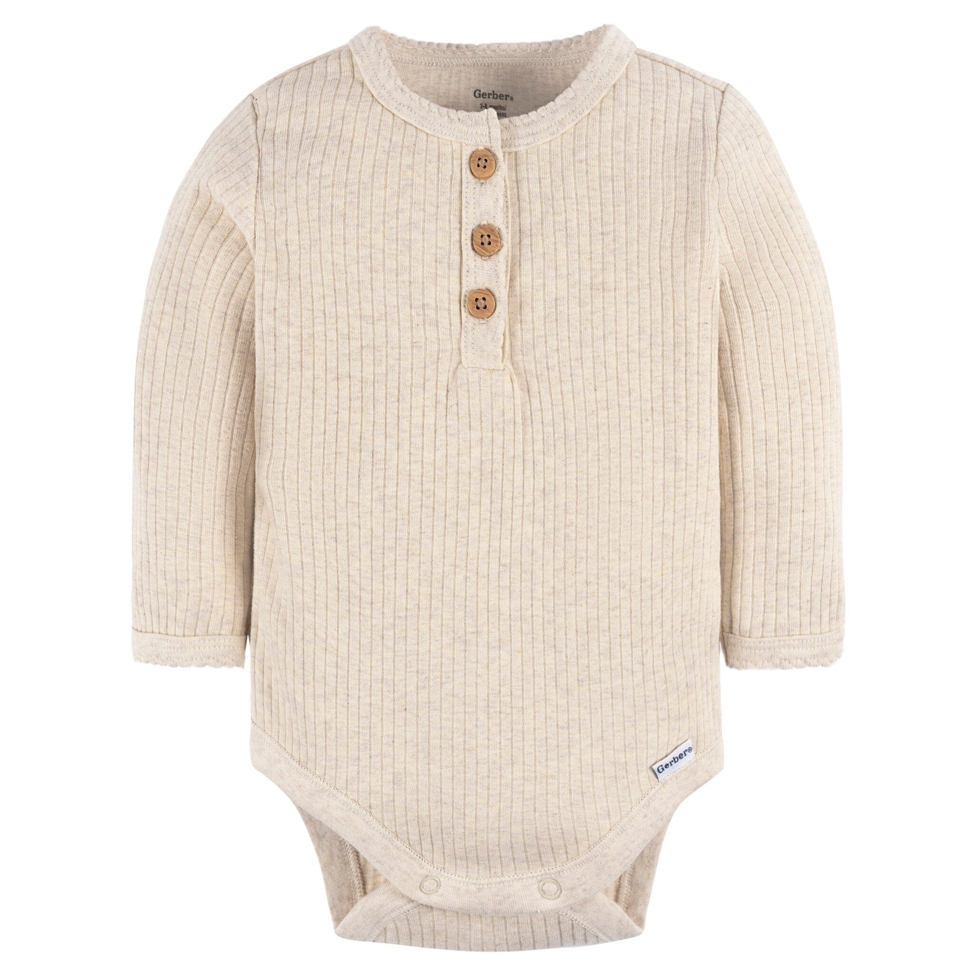 2-Pack Baby Girls Berries Henley Onesies® Bodysuits onesies Gerber® 