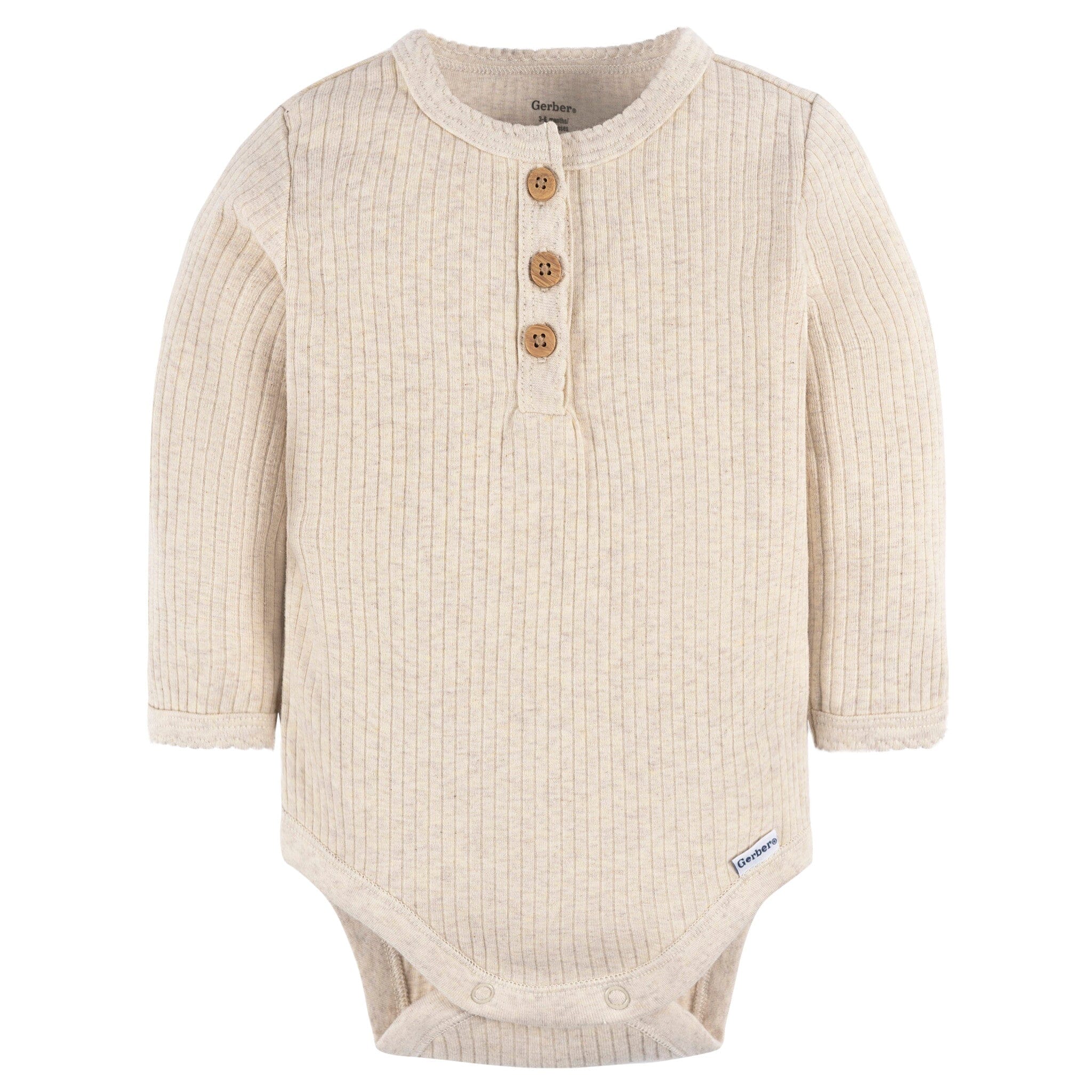 2-Pack Baby Girls Berries Henley Onesies® Bodysuits onesies Gerber® 