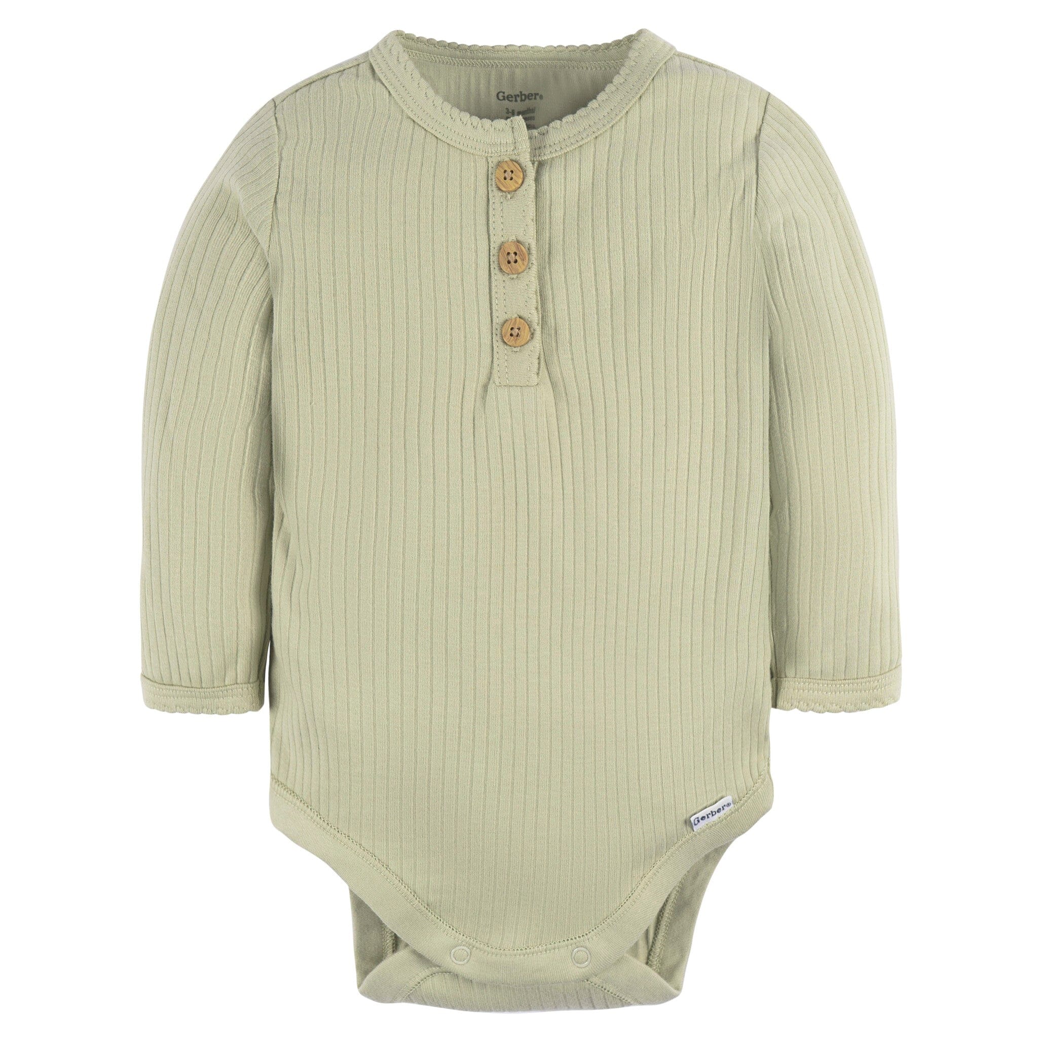 2-Pack Baby Girls Floral Henley Onesies® Bodysuits onesies Gerber® 