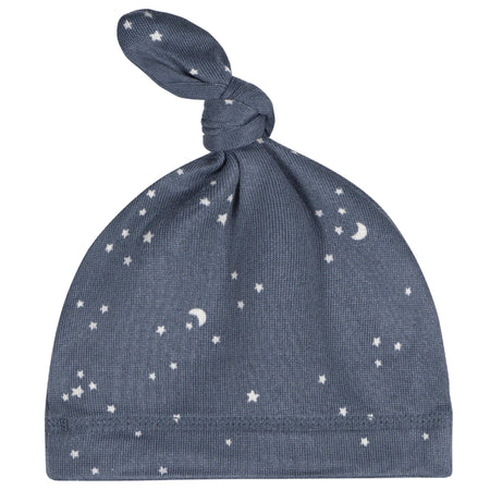 2-Piece Baby Boys Stars & Moon Swaddle and Cap Set