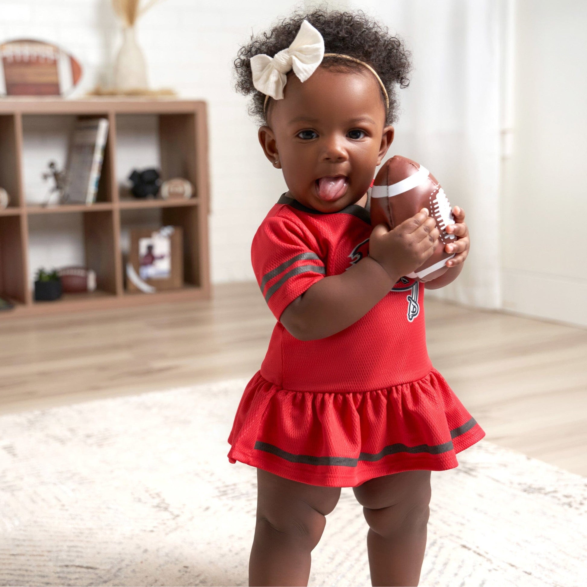 2-Piece Baby Girls Buccaneers Dress & Diaper Cover Set NFL NFL 