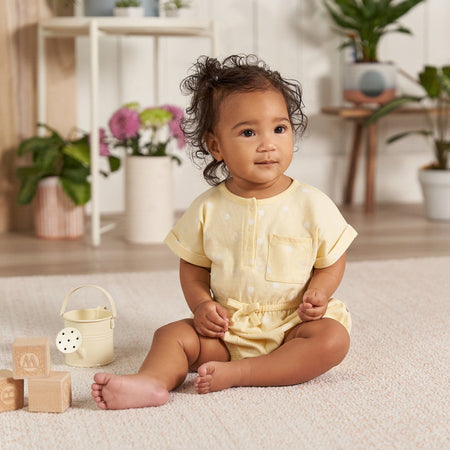 2-Pack Baby Girls Sailboats Rompers