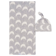 2-Piece Baby Neutral Moons Swaddle and Cap Set receiving blankets Gerber® 