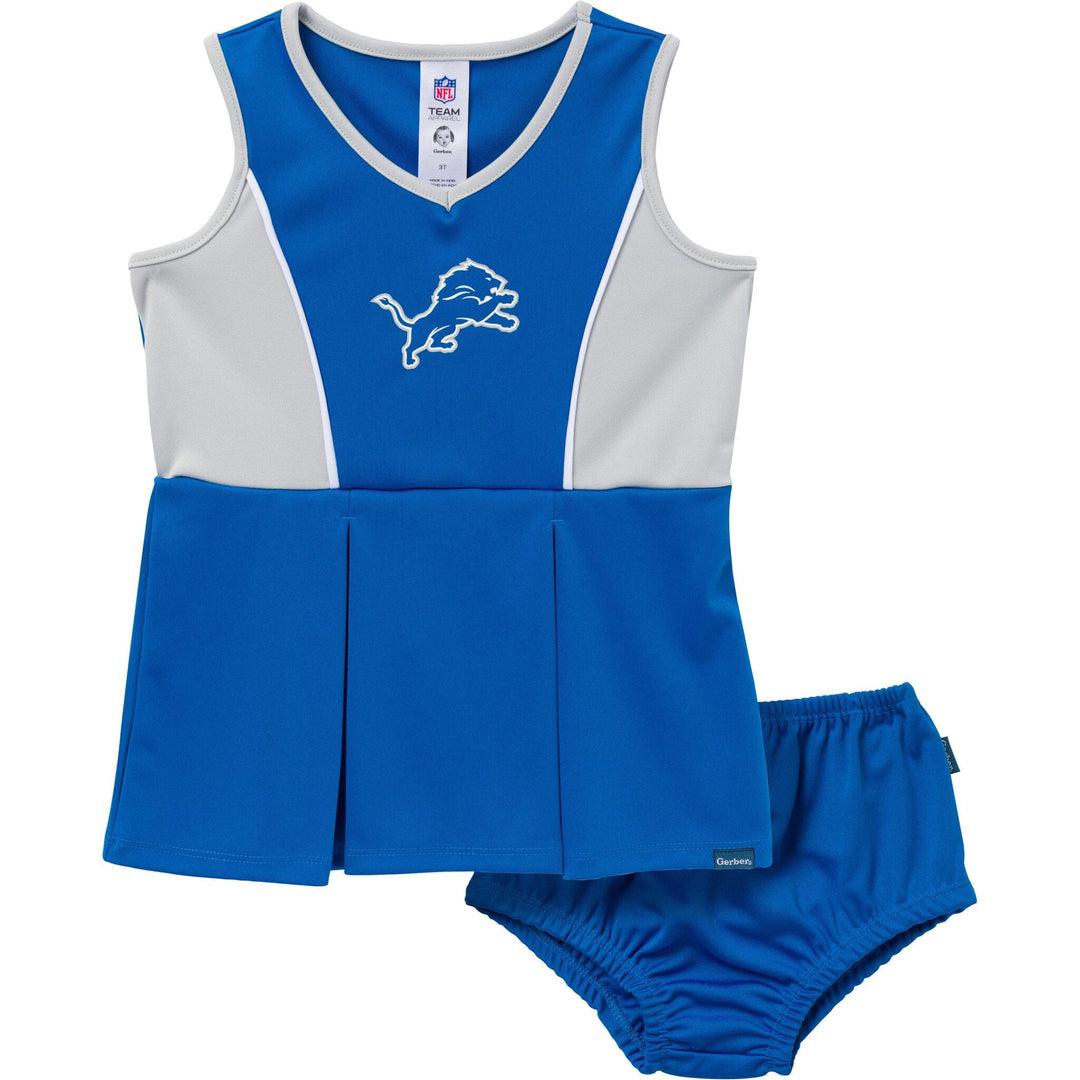 2-Piece Infant & Toddler Girls Detroit Lions Dress and Panty Cover Set NFL NFL 
