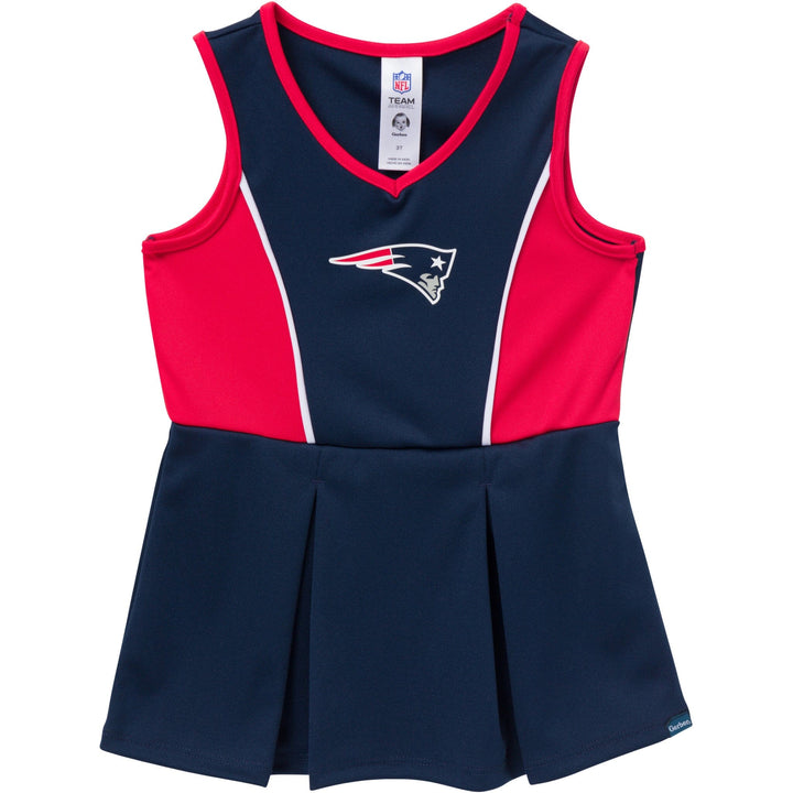 2-Piece Infant & Toddler Girls New England Patriots Dress and Panty Cover Set NFL NFL 