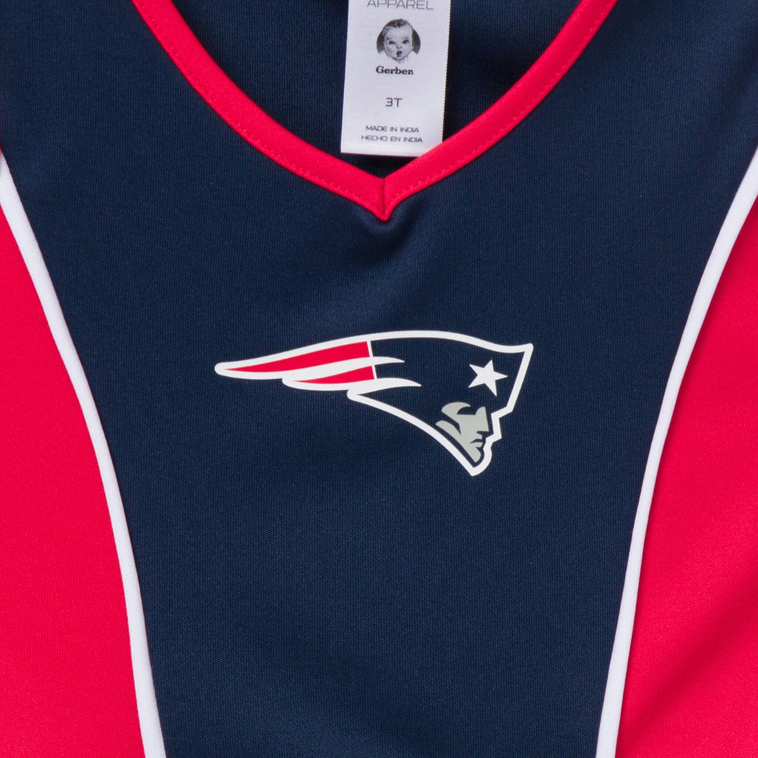 2-Piece Infant & Toddler Girls New England Patriots Dress and Panty Cover Set NFL NFL 