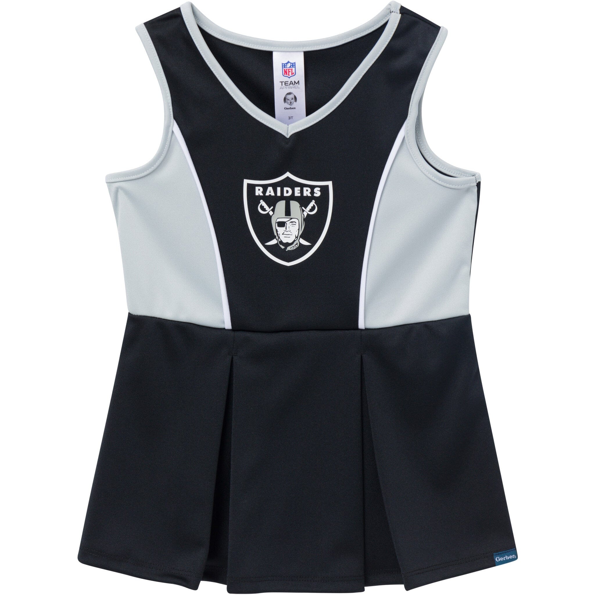 2-Piece Infant & Toddler Girls Las Vegas Raiders Dress and Panty Cover Set NFL NFL 