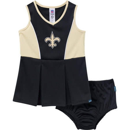 2-Piece Infant & Toddler Girls New Orleans Saints Cheer Dress Set