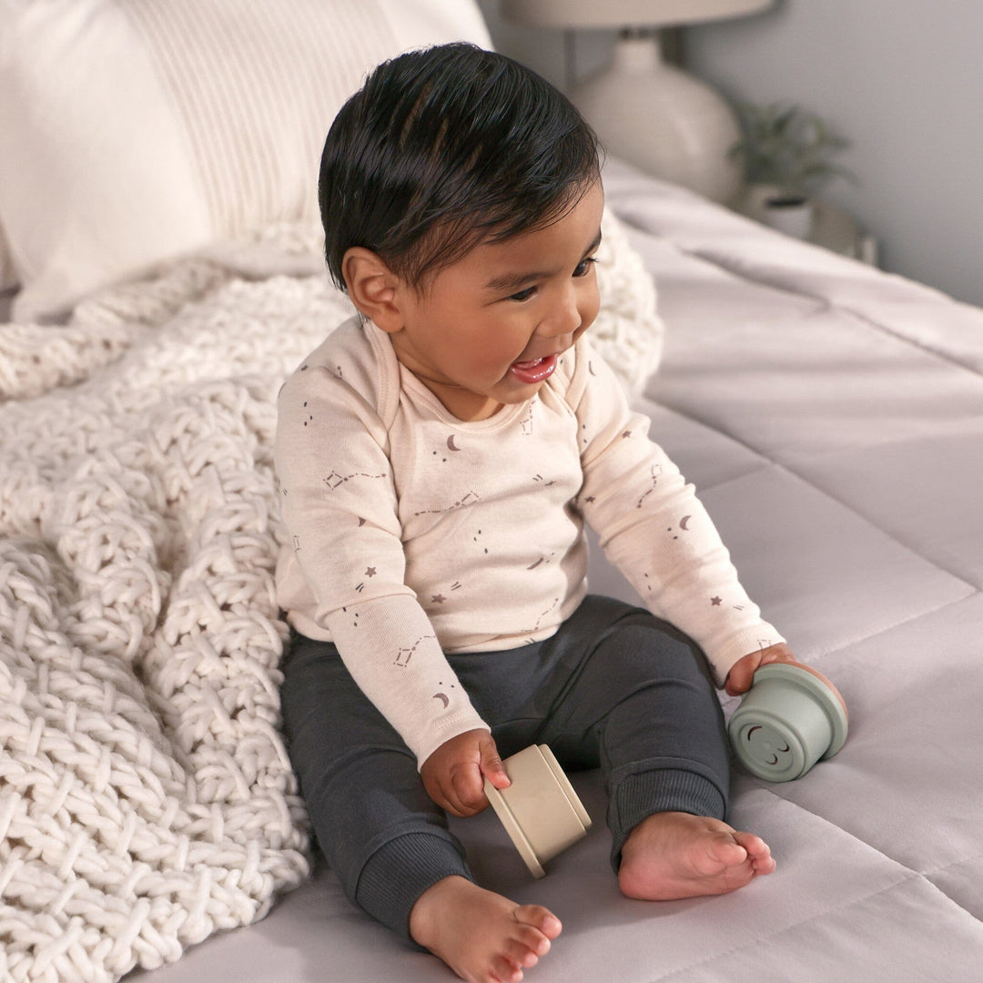 3-Pack Baby & Toddler Boys Stripe, Black, & Grey Jogger Pants bottoms Gerber® 