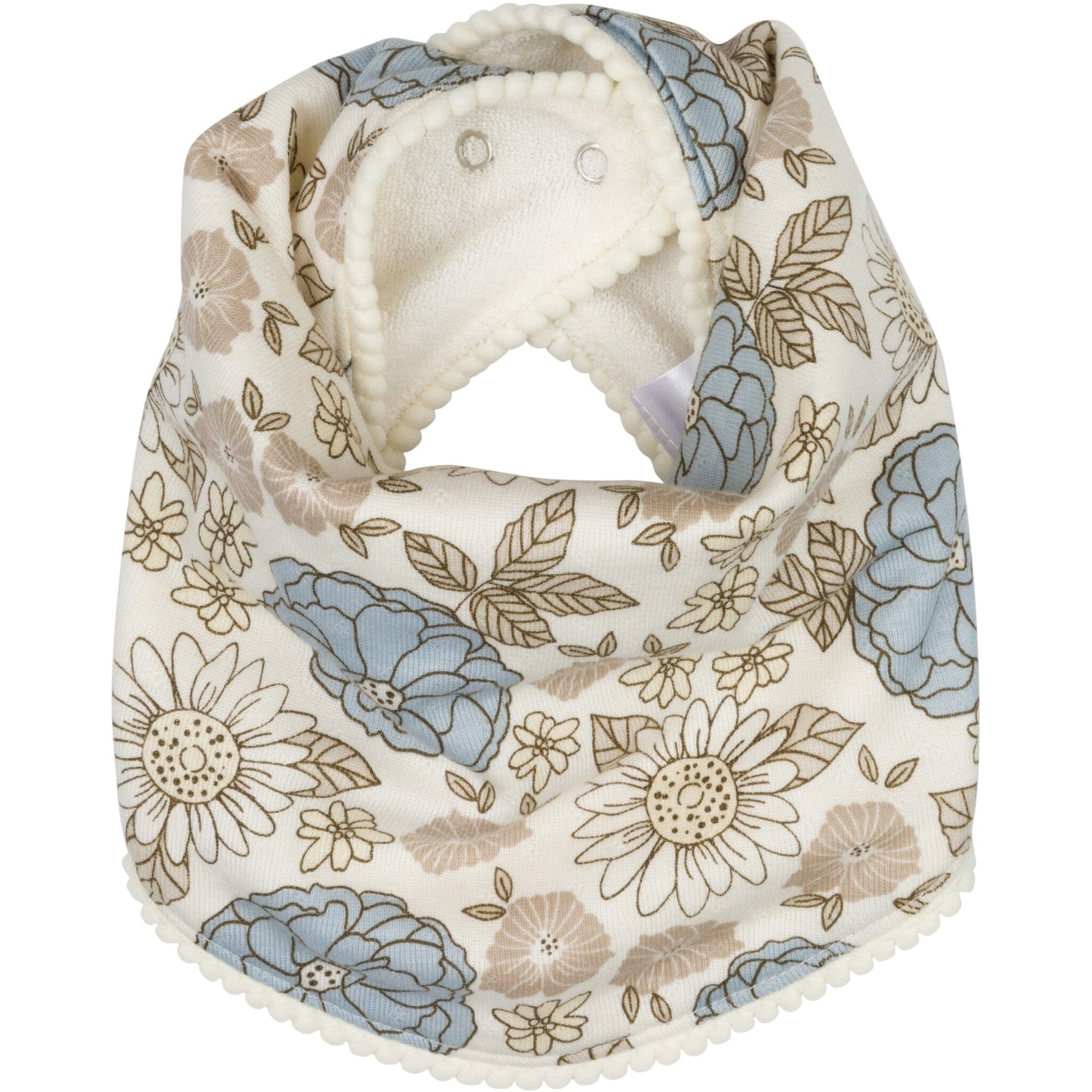 3-Piece Baby Girls Girl Retro Floral Bandana Bib & Burpcloth Set accessories Gerber® 