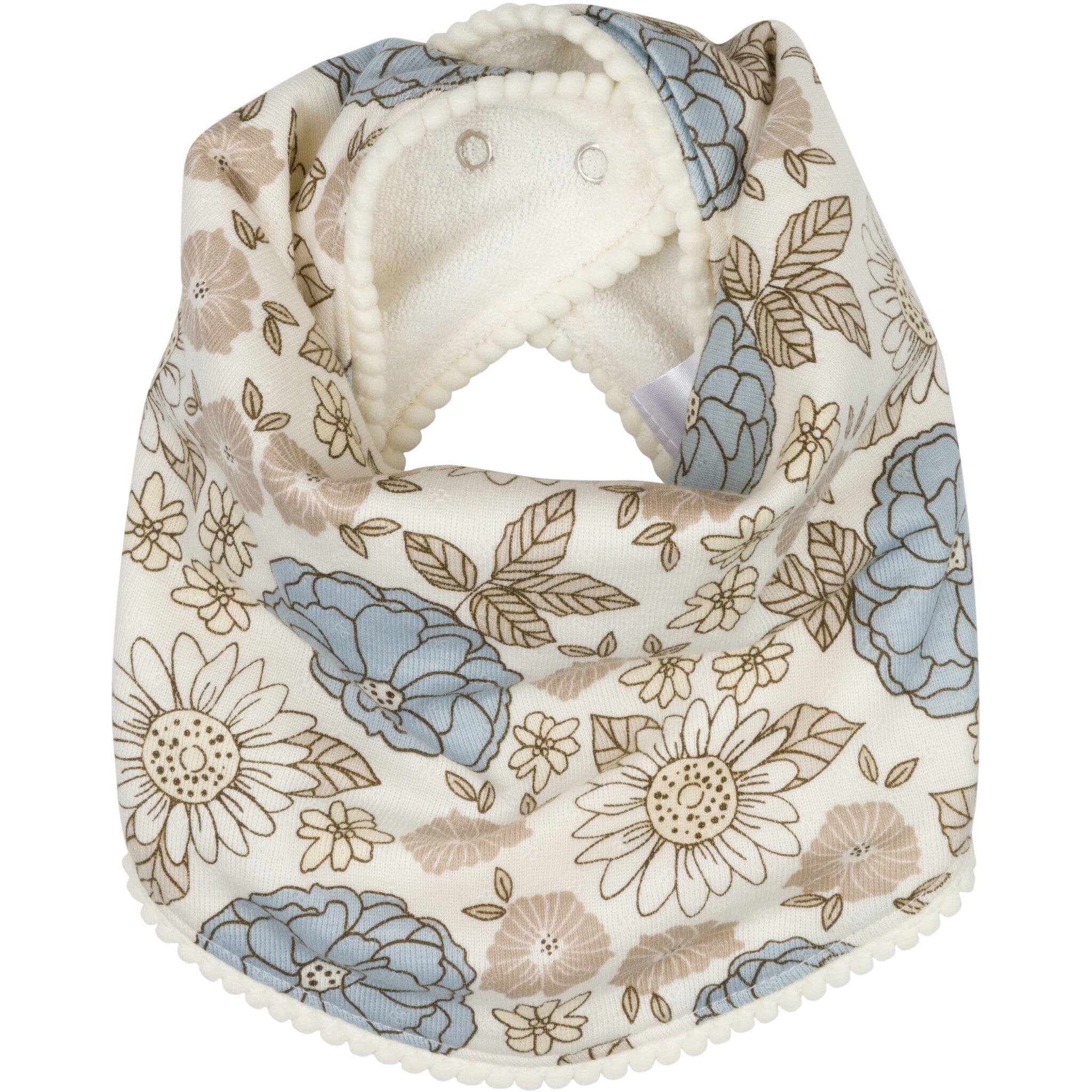 3-Piece Baby Girls Girl Retro Floral Bandana Bib & Burpcloth Set accessories Gerber® 