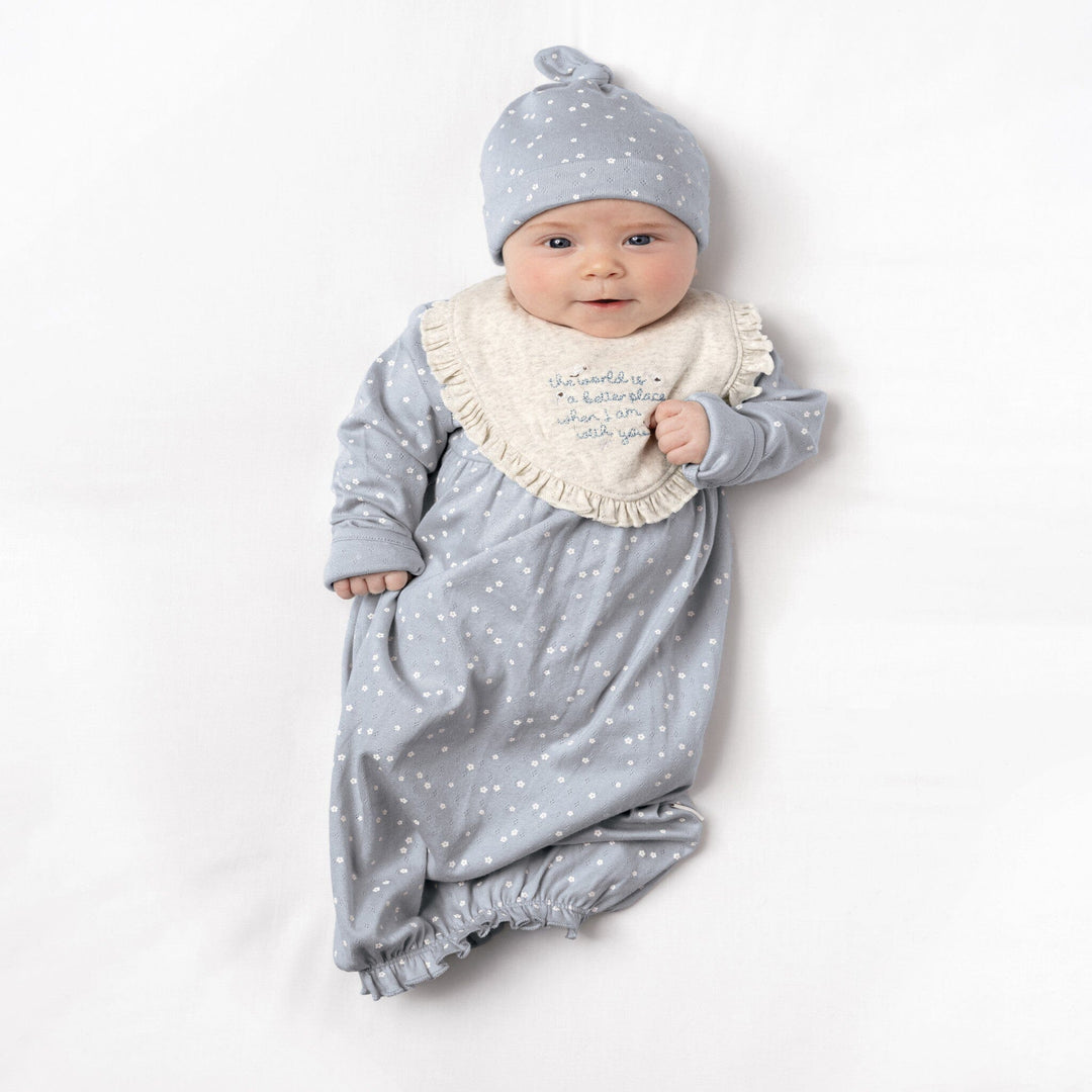 3-Piece Baby Girls Retro Floral Gown Set sleepwear Gerber® 