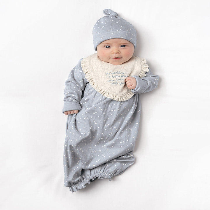 3-Piece Baby Girls Retro Floral Gown Set sleepwear Gerber® 