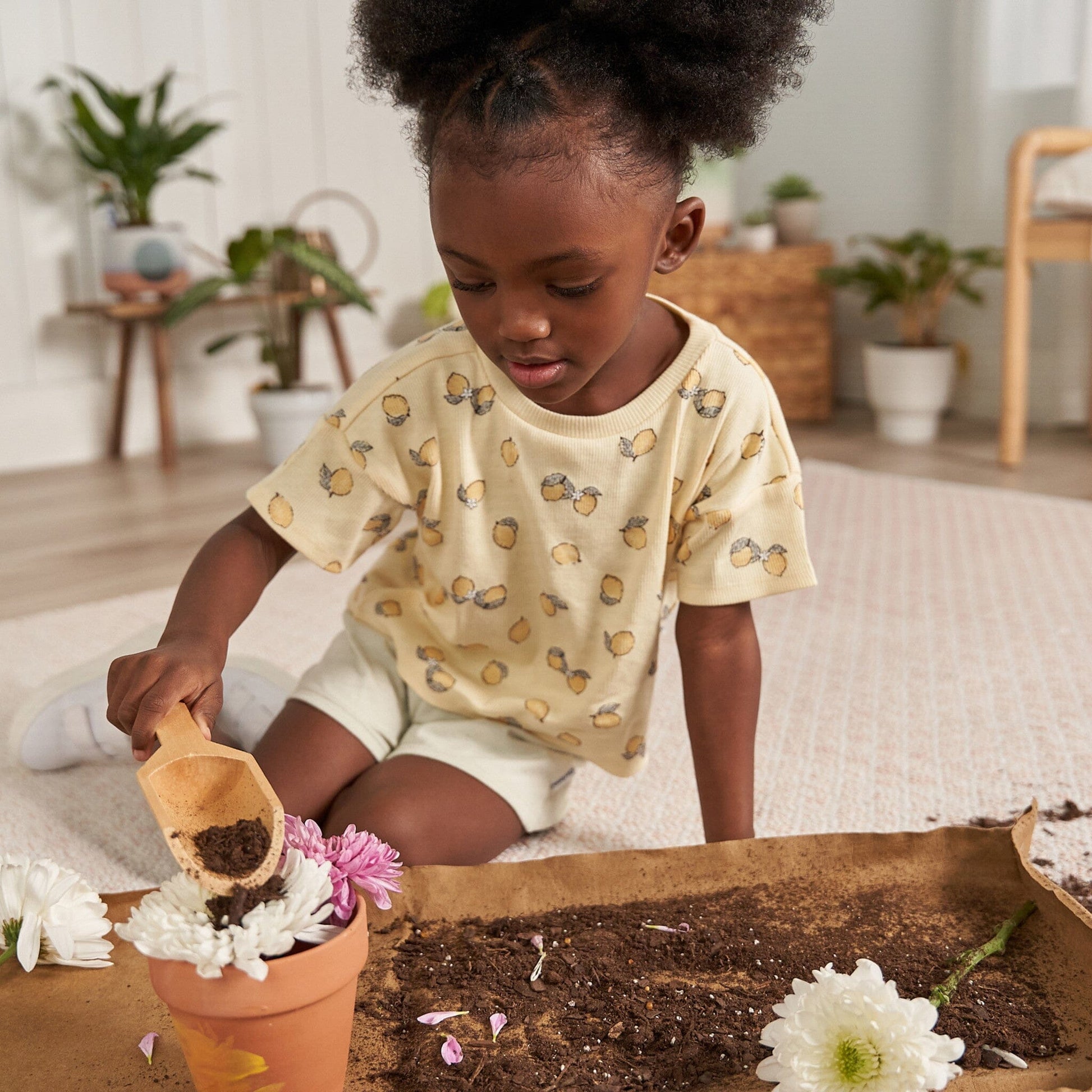 3-Piece Infant & Toddler Girls Lemons Shirts and Shorts Set outfits Gerber® 