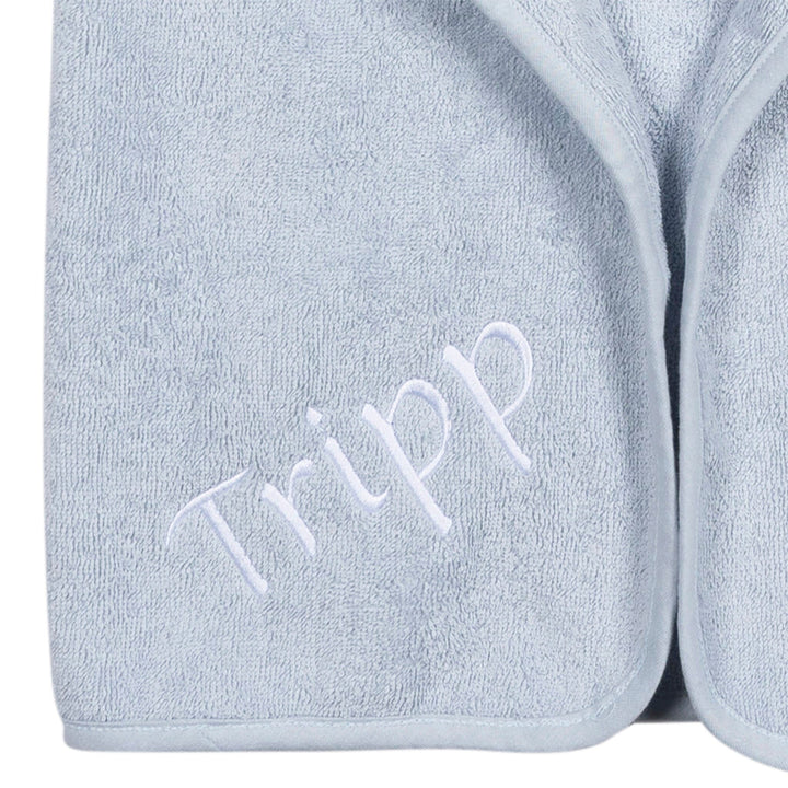 Embroidered 4-Piece Baby Boys Blue Shark Towel Washcloths Set