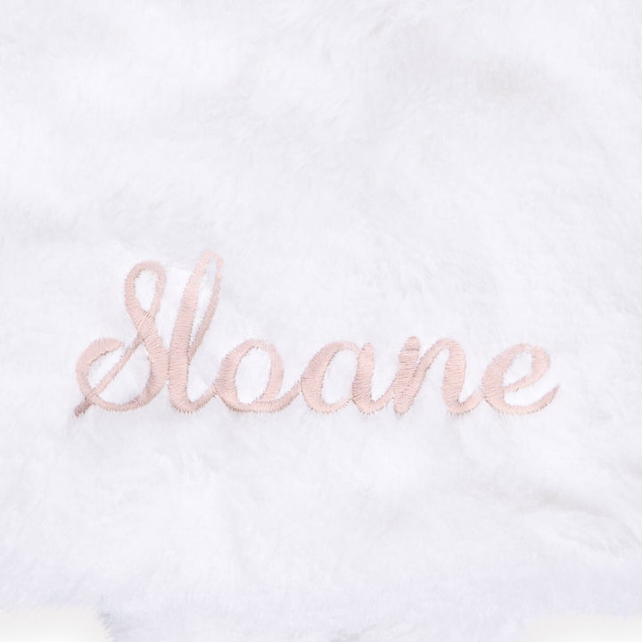 Embroidered Baby Girls Bunny Security Blanket security blankets Just Born® 