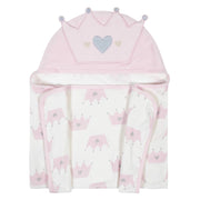 Baby Girls Princess Hooded Bath Wrap