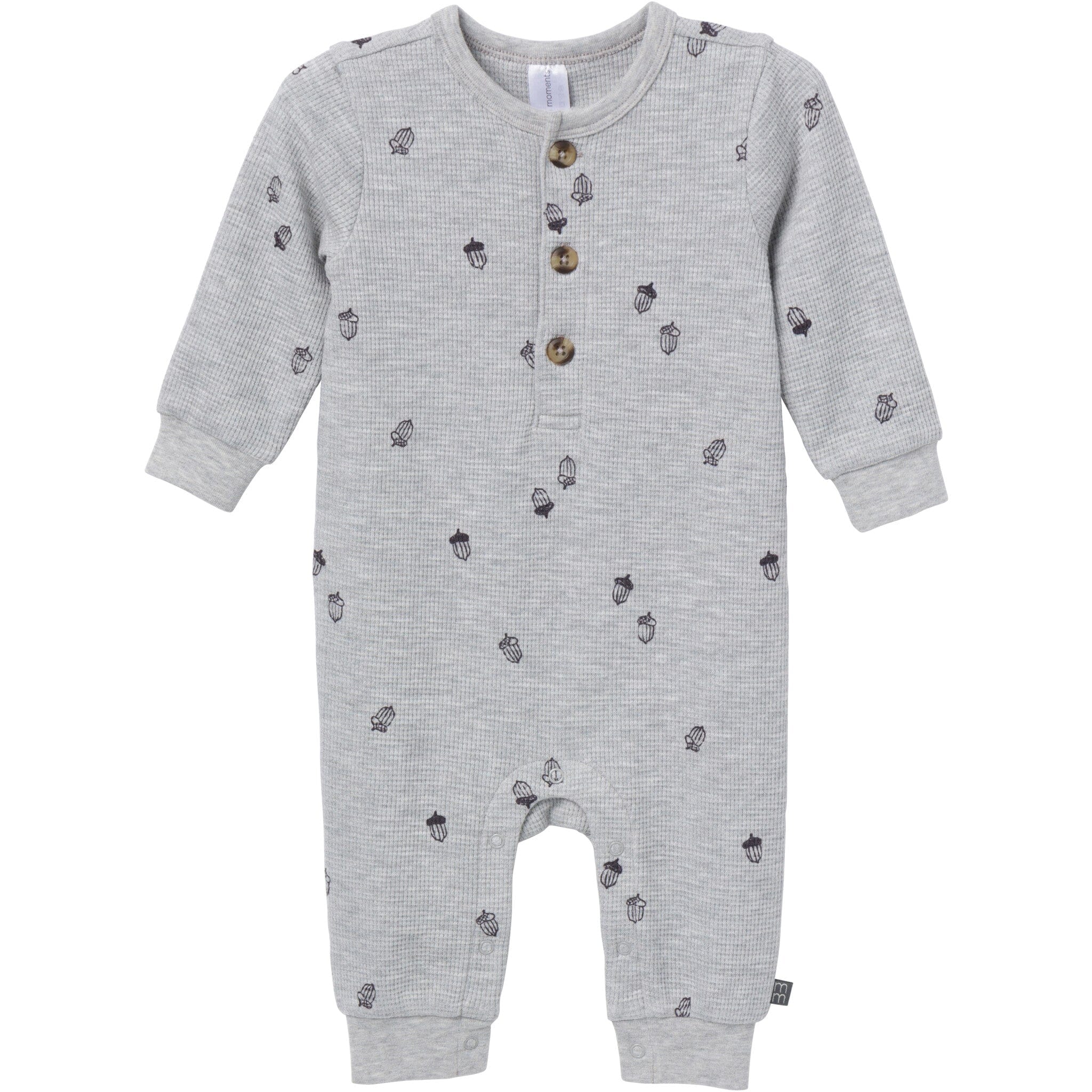 Baby Boys Grey Heather Acorn Slouch Romper Outfits & Sets Modern Moments™ by Gerber® 