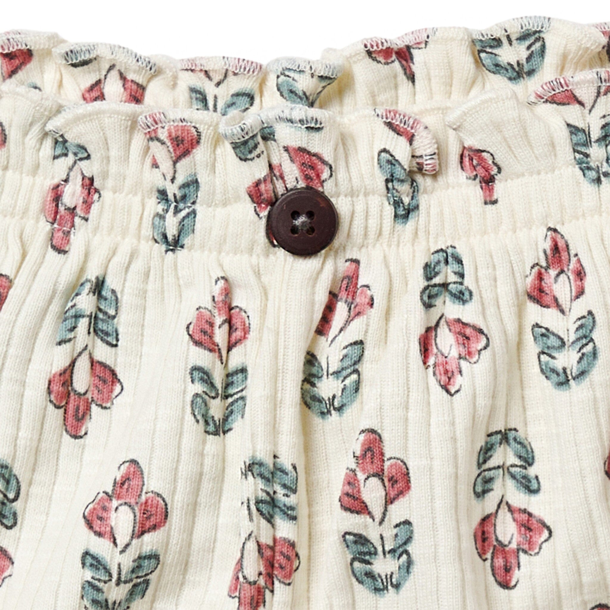 Infant & Toddler Girls Ivory Flower Wide Leg Shorts Pants & Bottoms Modern Moments™ by Gerber® 