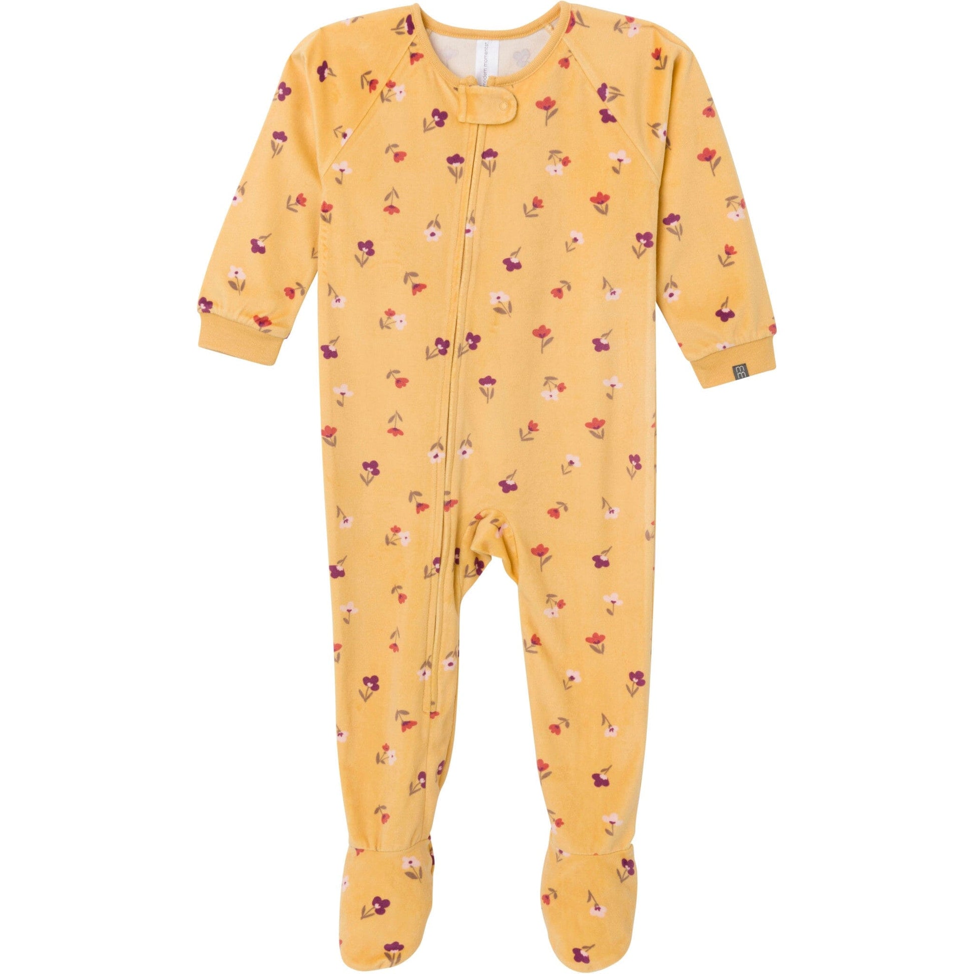 Infant & Toddler Girls Yellow Floral Blanket Sleeper Sleepwear Modern Moments™ by Gerber® 