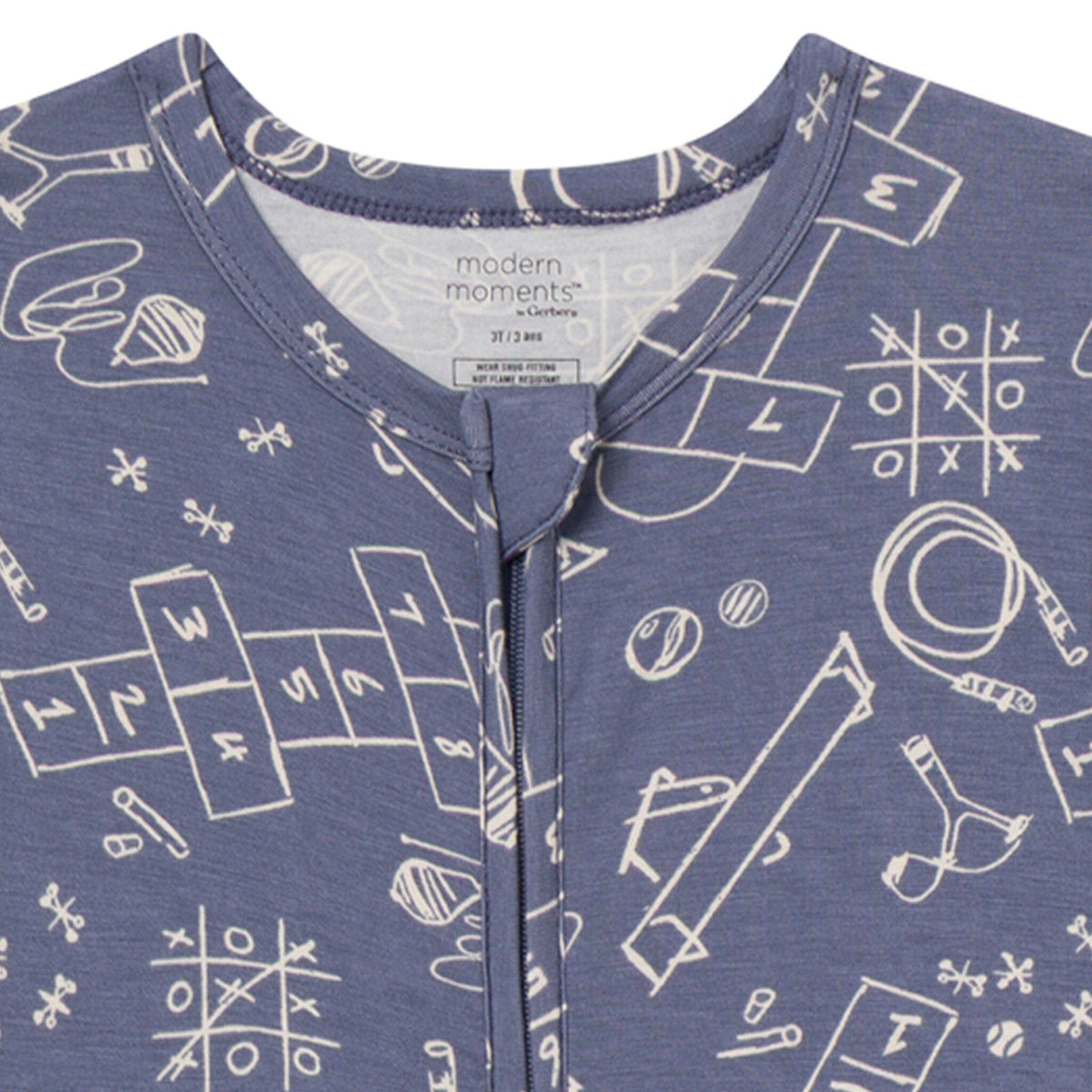 Baby Boys Moody Blue Snug Fit Footless Pajamas Sleepwear Modern Moments™ by Gerber® 