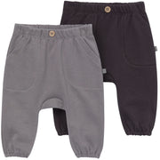 2-Pack Baby Boys Pewter/Charcoa Harem Pants Modern Moments™ by Gerber® 