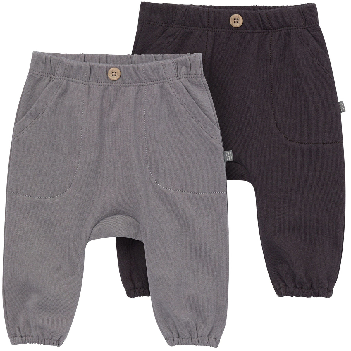 2-Pack Baby Boys Pewter/Charcoa Harem Pants Modern Moments™ by Gerber® 