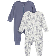 2-Pack Baby Boys Tofu Husky/Flintsone Footless Romper Sleepwear Modern Moments™ by Gerber® 