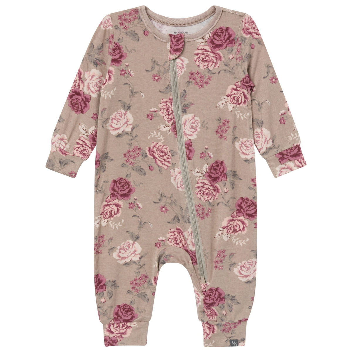 2-Pack Baby Girls Stone Rose/Renaissance Rose Footless Romper Sleepwear Modern Moments™ by Gerber® 