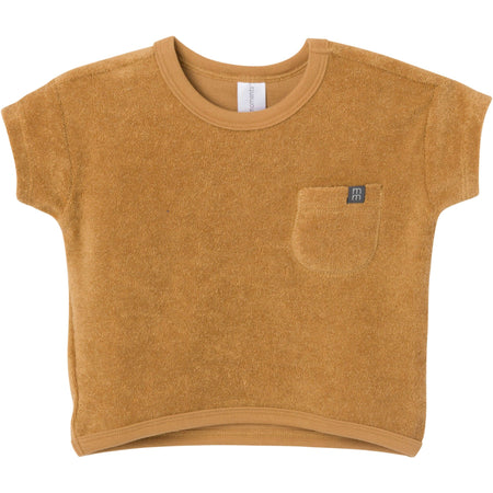 2-Piece Baby Boys Cinnamon Stripe Shirt and Short Set
