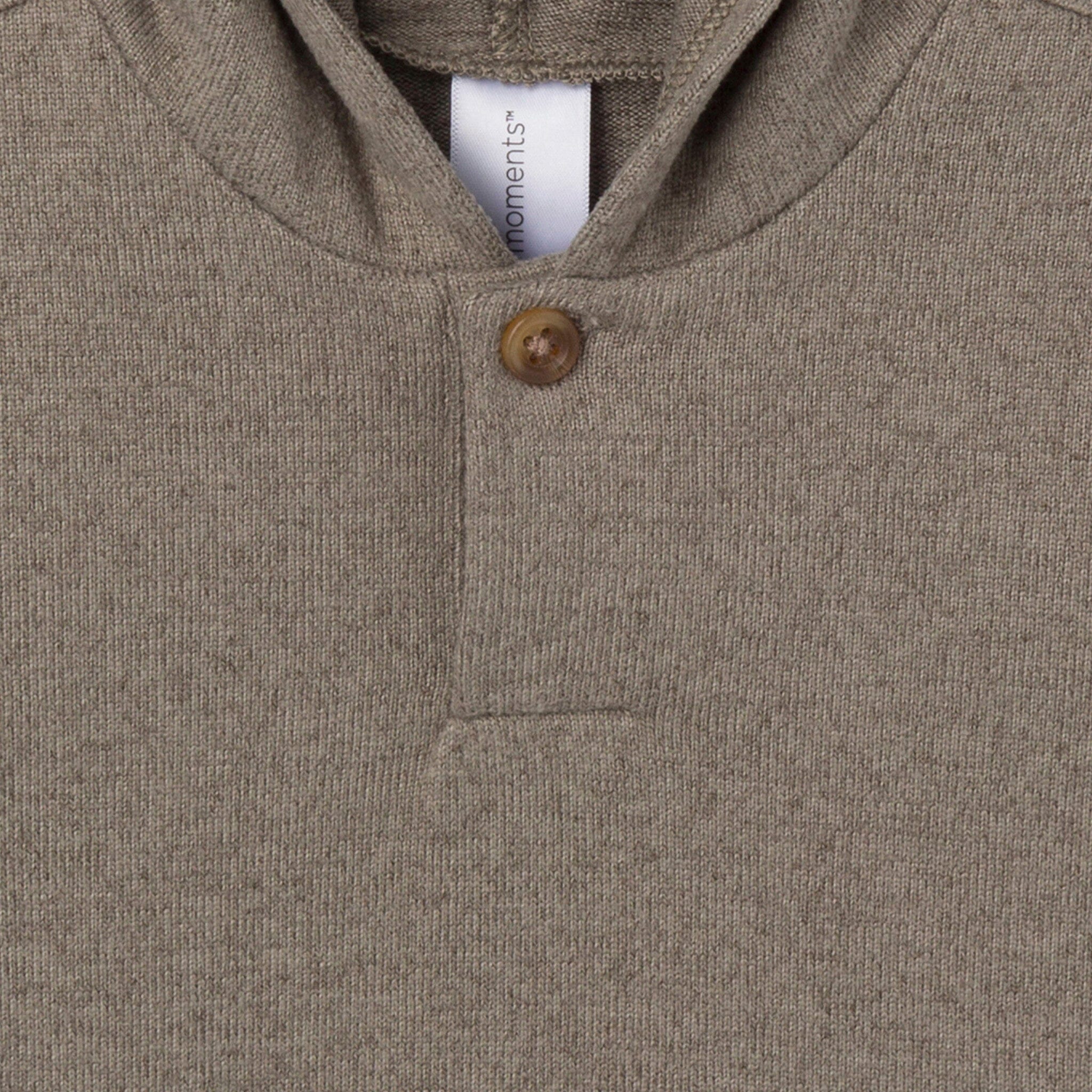 2-Piece Baby Boys Brown Heather Hooded Brushed Hacci Set Outfits & Sets Modern Moments™ by Gerber® 