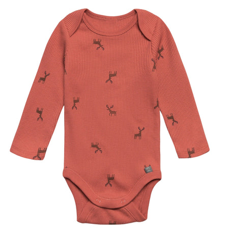 2-Piece Baby Neutral Red Moose Bodysuit and Pant Set