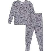 2-Piece Baby Boys Moody Blue Snug Fit Pajama Sleepwear Modern Moments™ by Gerber® 