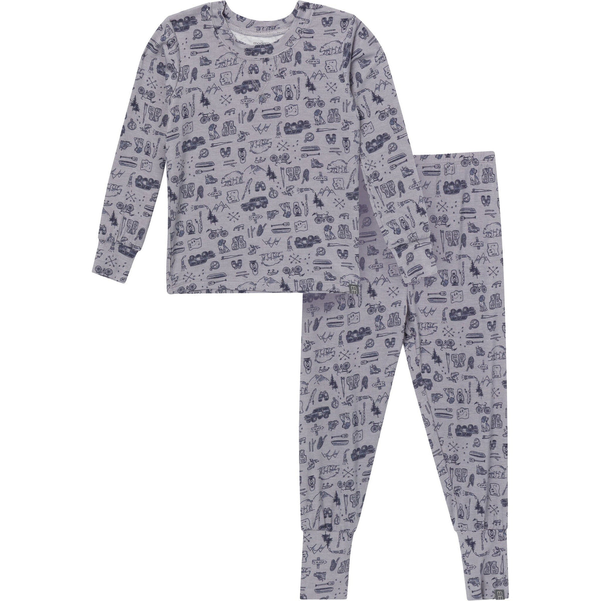 2-Piece Baby Boys Moody Blue Snug Fit Pajama Sleepwear Modern Moments™ by Gerber® 