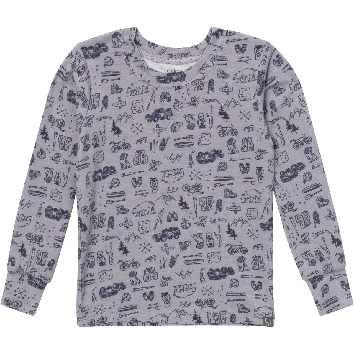 2-Piece Baby Boys Moody Blue Snug Fit Pajama Sleepwear Modern Moments™ by Gerber® 