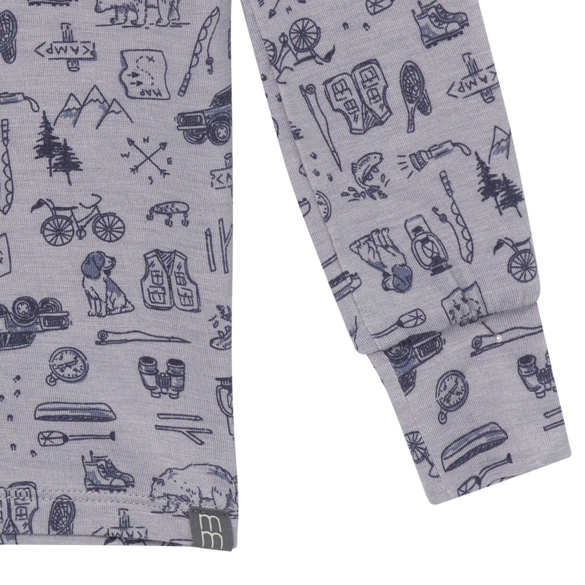 2-Piece Baby Boys Moody Blue Snug Fit Pajama Sleepwear Modern Moments™ by Gerber® 
