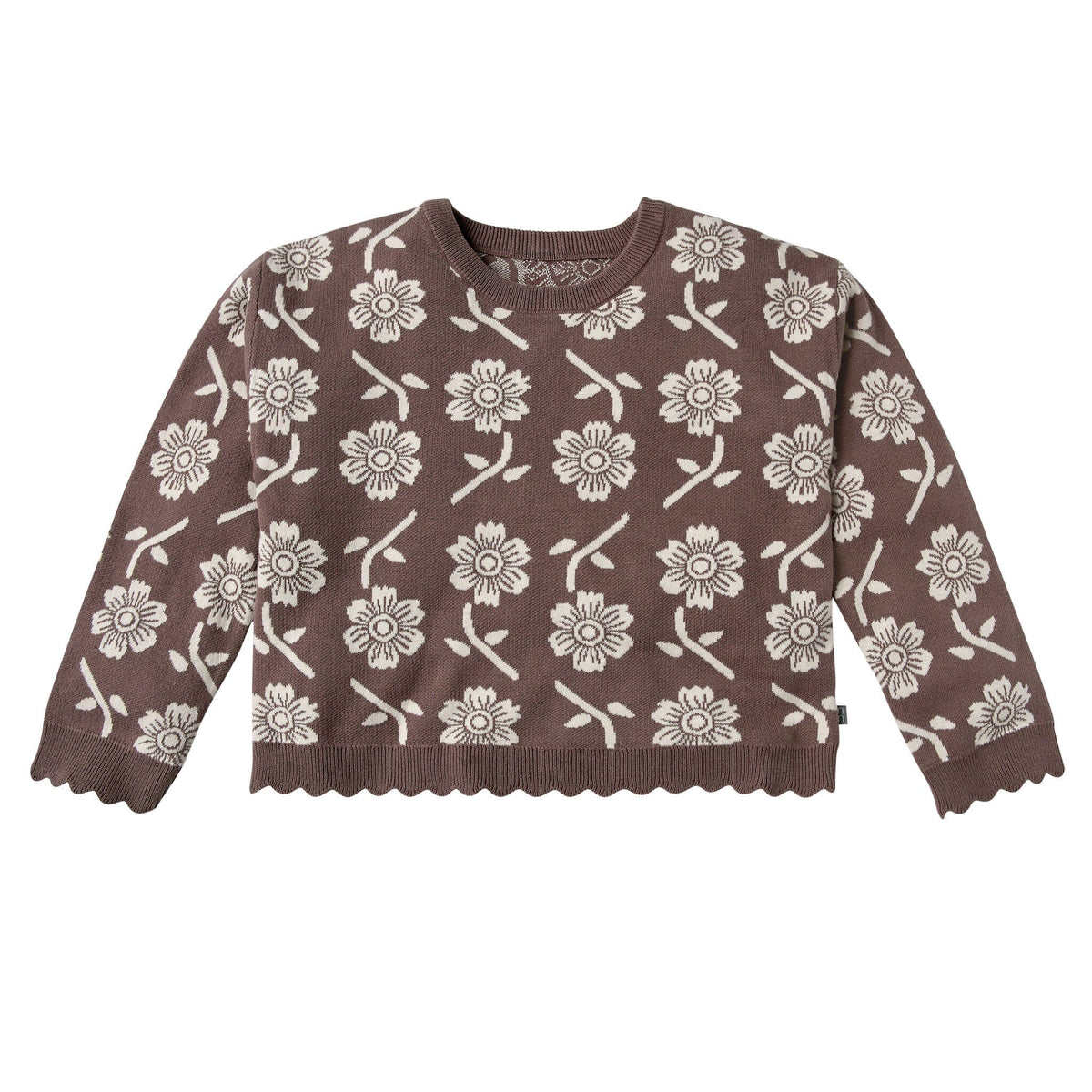 2-Piece Infant & Toddler Girls Cacao Jacquard Sweater & Pant Set Outfits & Sets Modern Moments™ by Gerber® 