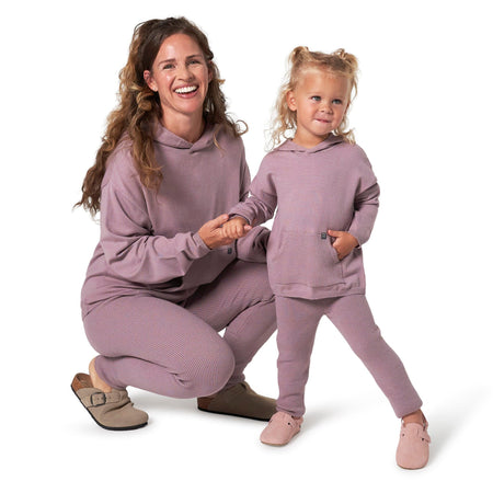2-Piece Infant & Toddler Girls Med Lilac Top and Legging Set