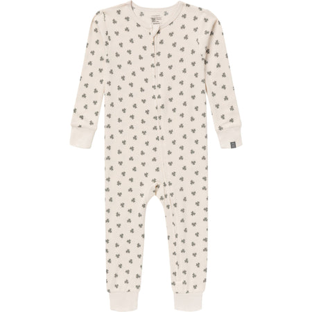Baby & Toddler Neutral Beige Shamrock Snug Fitting Footless Hacci Pajamas