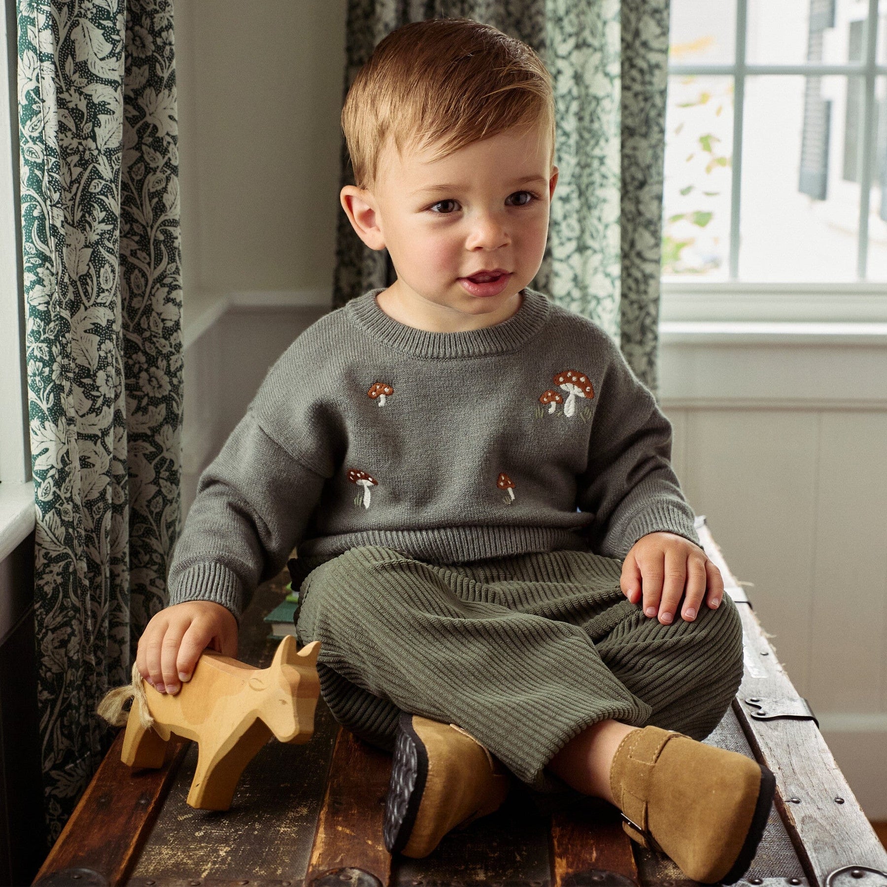 Lanvin Kids Boys Sweater In Green main image 1