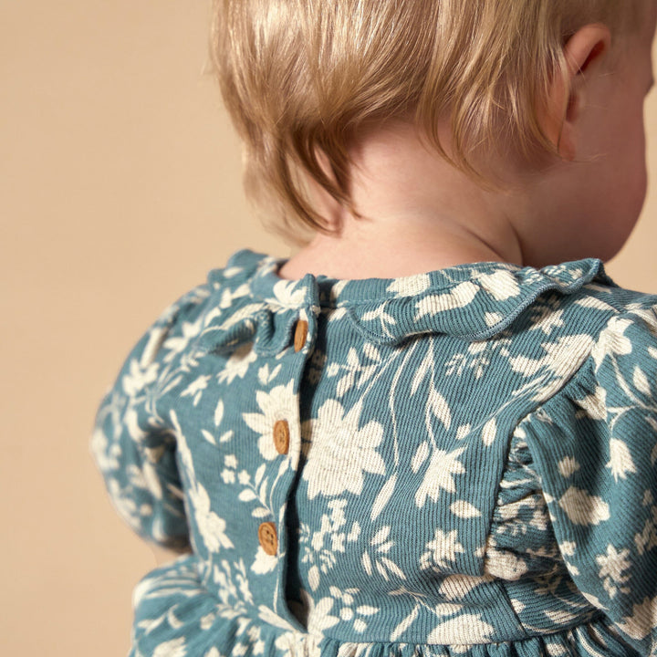 Baby Girls Heritage French Floral Ruffle Collar Romper rompers modern moments™ by Gerber® 